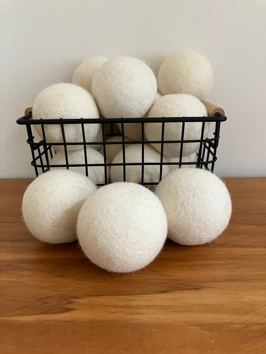 Felted New Zealand Wool Dryer Balls Set of 3